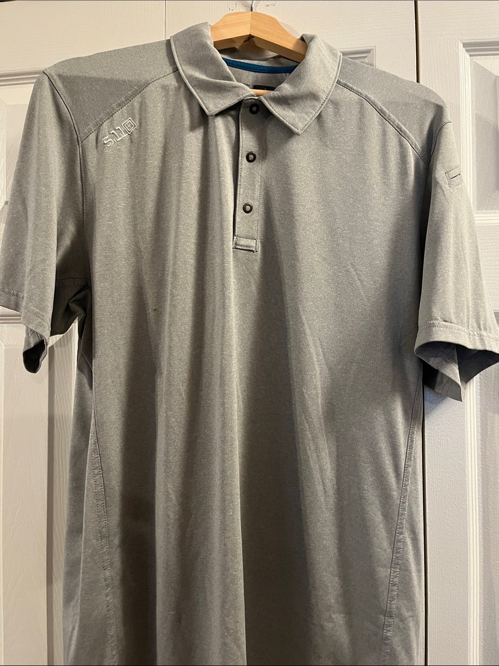 5.11 Tactical Men's Light Gray Performance Polo- size L